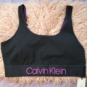 Calvin Klein Logo Sports Bra Size Small
